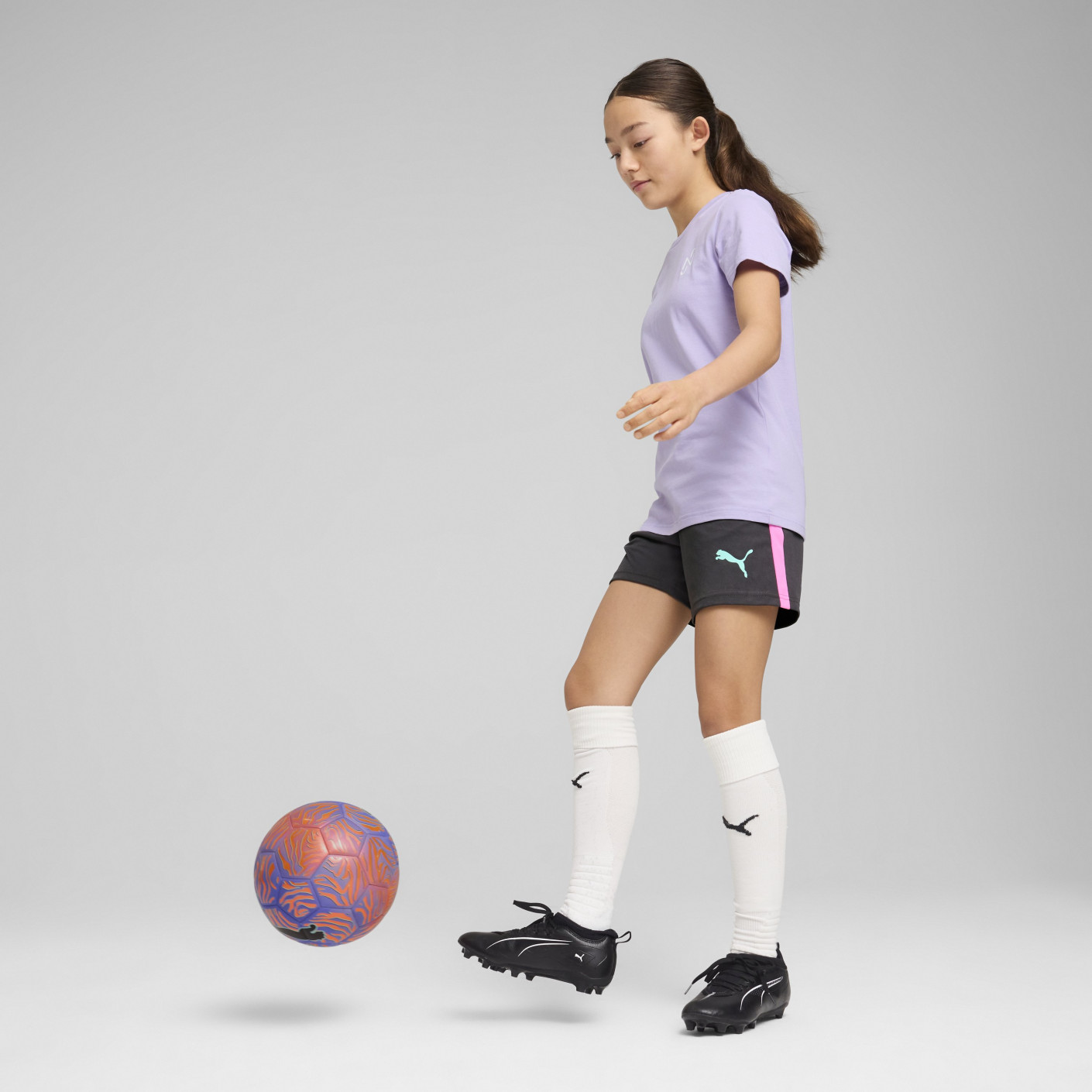 PUMA Neymar Jr. Creativity Trainingsbroekje Kids Zwart Paars Blauw