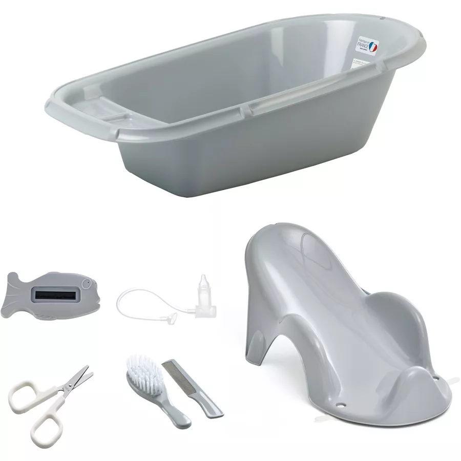 Thermobaby® Badewannenset 1st Age, Luxe grey charm