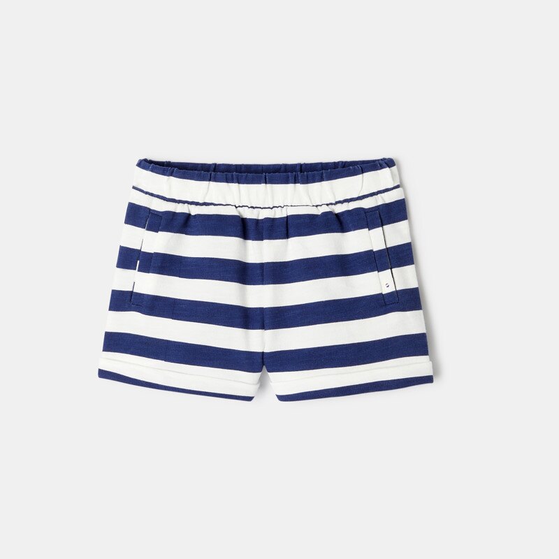 Short en molleton de coton bio bleu mixte Absorba Bleu