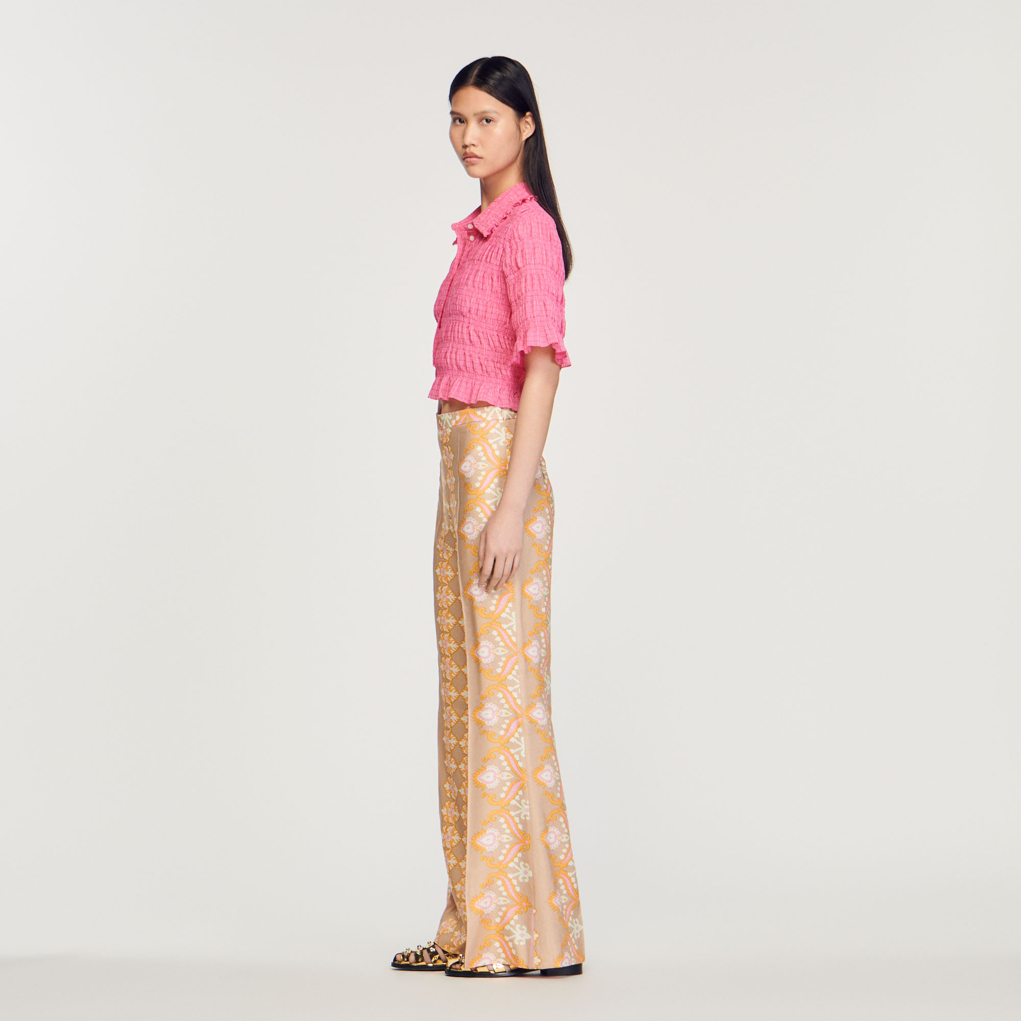 Pantalon fluide imprime