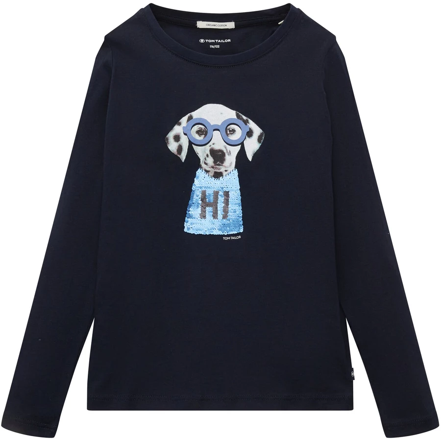TOM TAILOR Langarmshirt Dalmatiner Sky Captain Blue