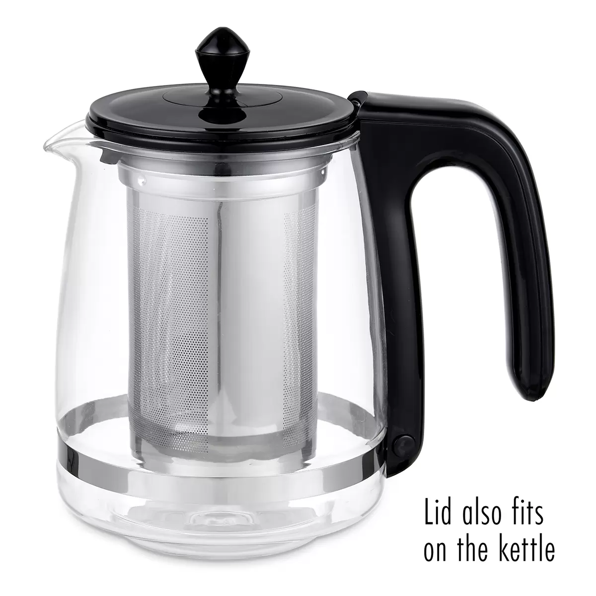 Wasserkocher-Set Tea Time Party schwarz,silber