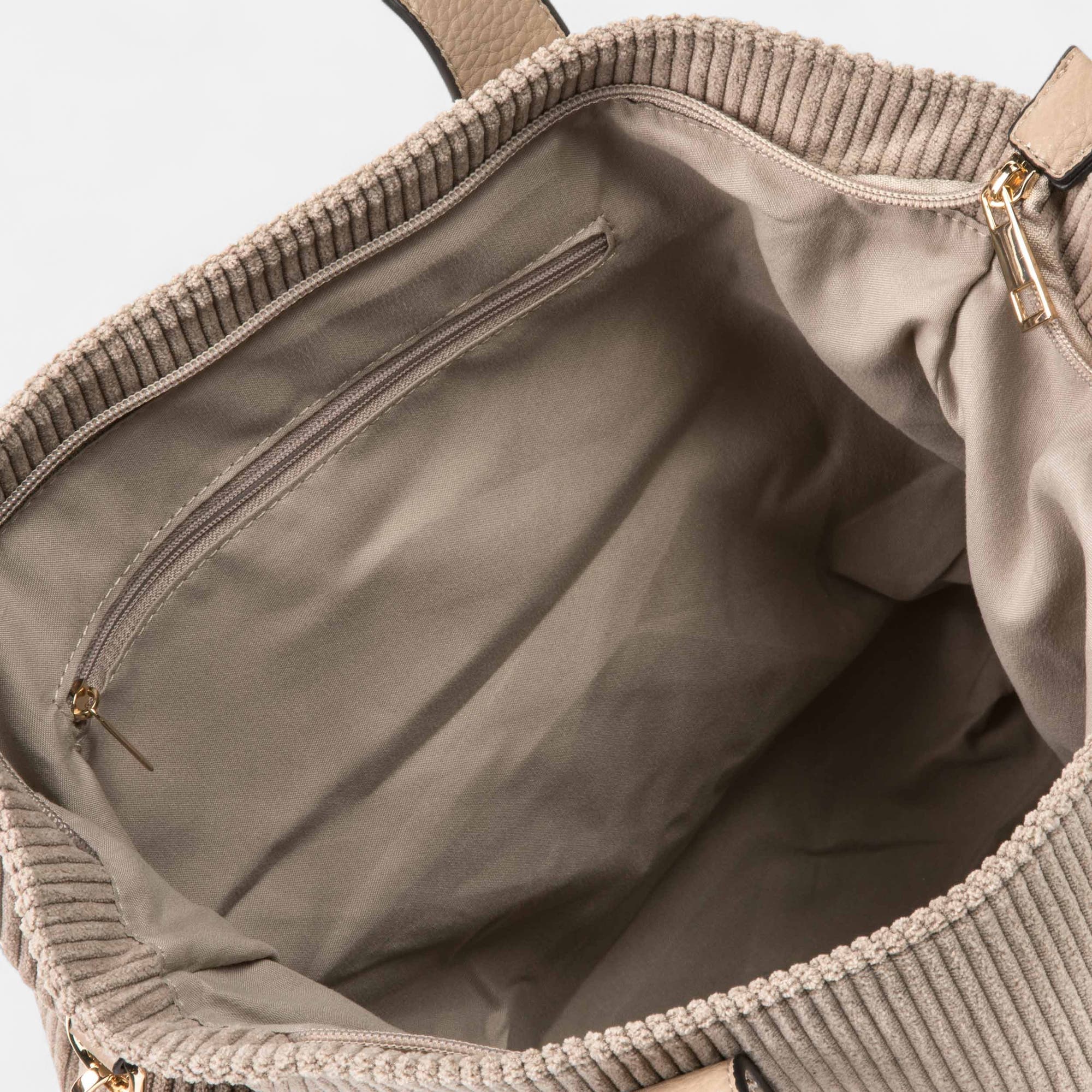 Sac de shopping beige