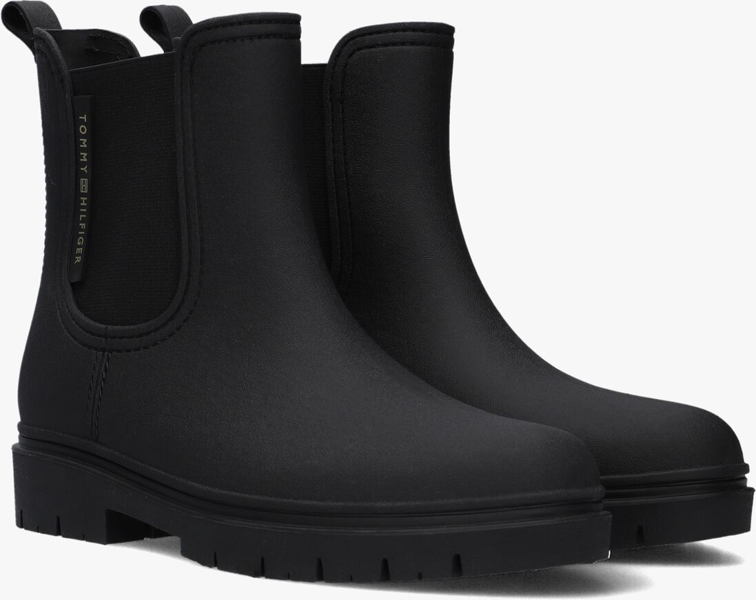 TOMMY HILFIGER zwarte tommy hilfiger regenlaarzen essential tommy rainbootie