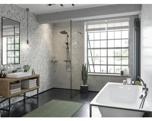 hansgrohe inbouw badmengkraan TALIS E geborsteld zwart chroom zonder inbouwdeel 71745340