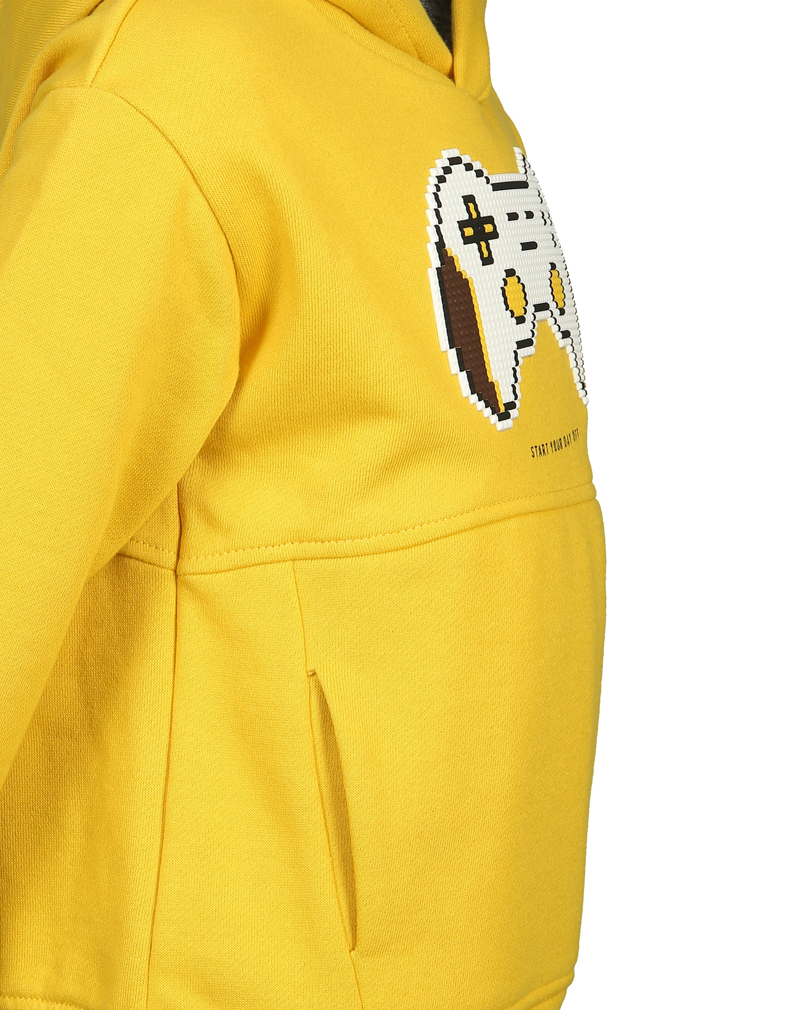 Kapuzen-Sweatshirt GAMES in goldgelb