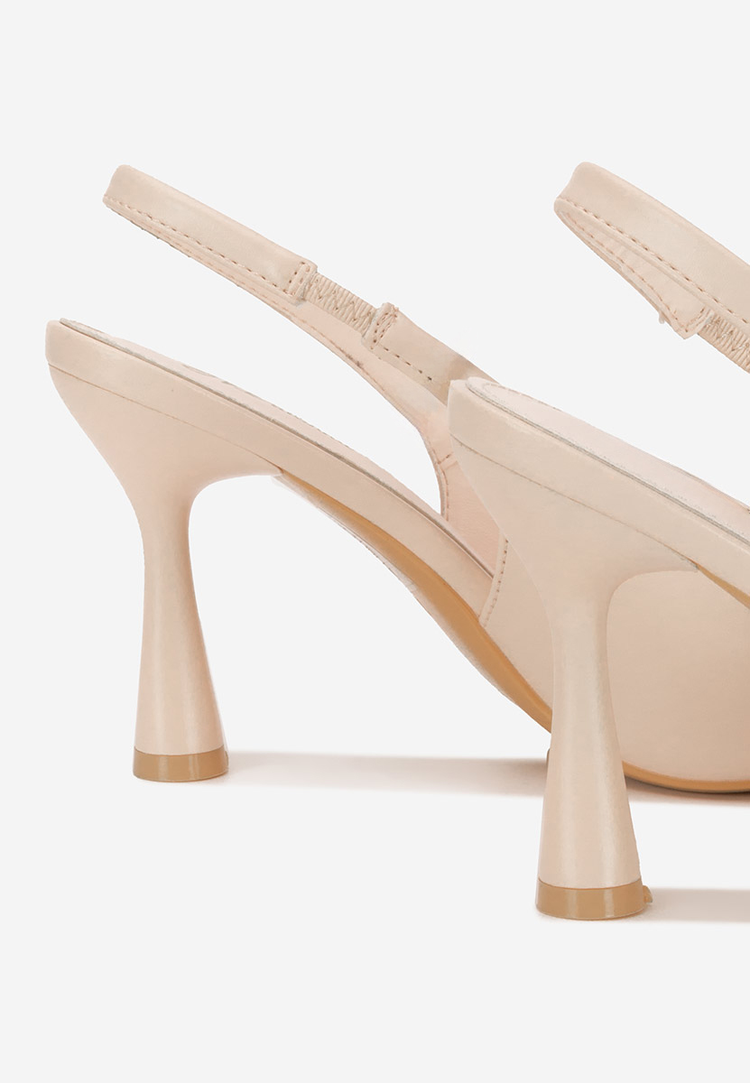 Chaussures slingback beige Foxara