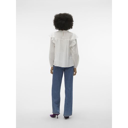 Vero Moda Trine Lace Top, Snow White, L