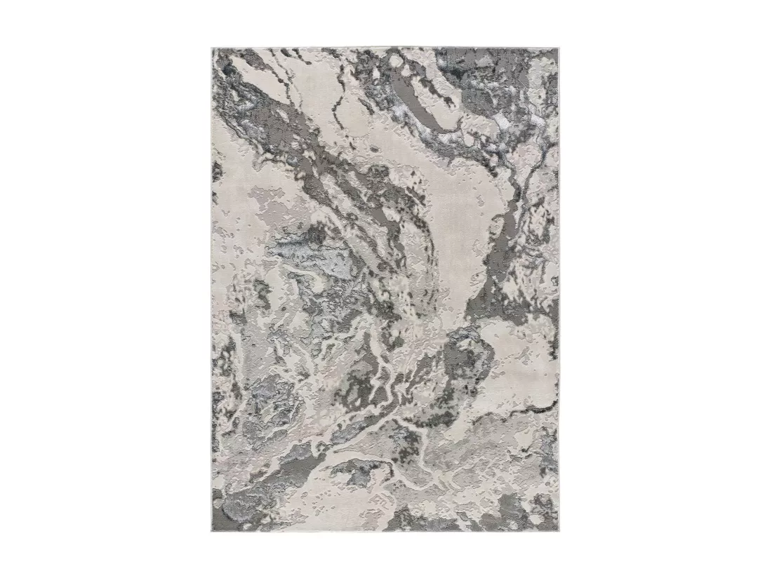 Tapis intérieur - abstrait - gris - 160 x 230 cm - AGATA
