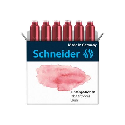 Schneider - 6 Cartouches d'encre pastel - blush