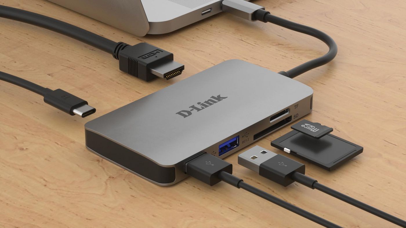 D-Link - Dockingstation 2xUSB 3.0, HDMI/USB-C, 4K UHD, 5 Gbit/s