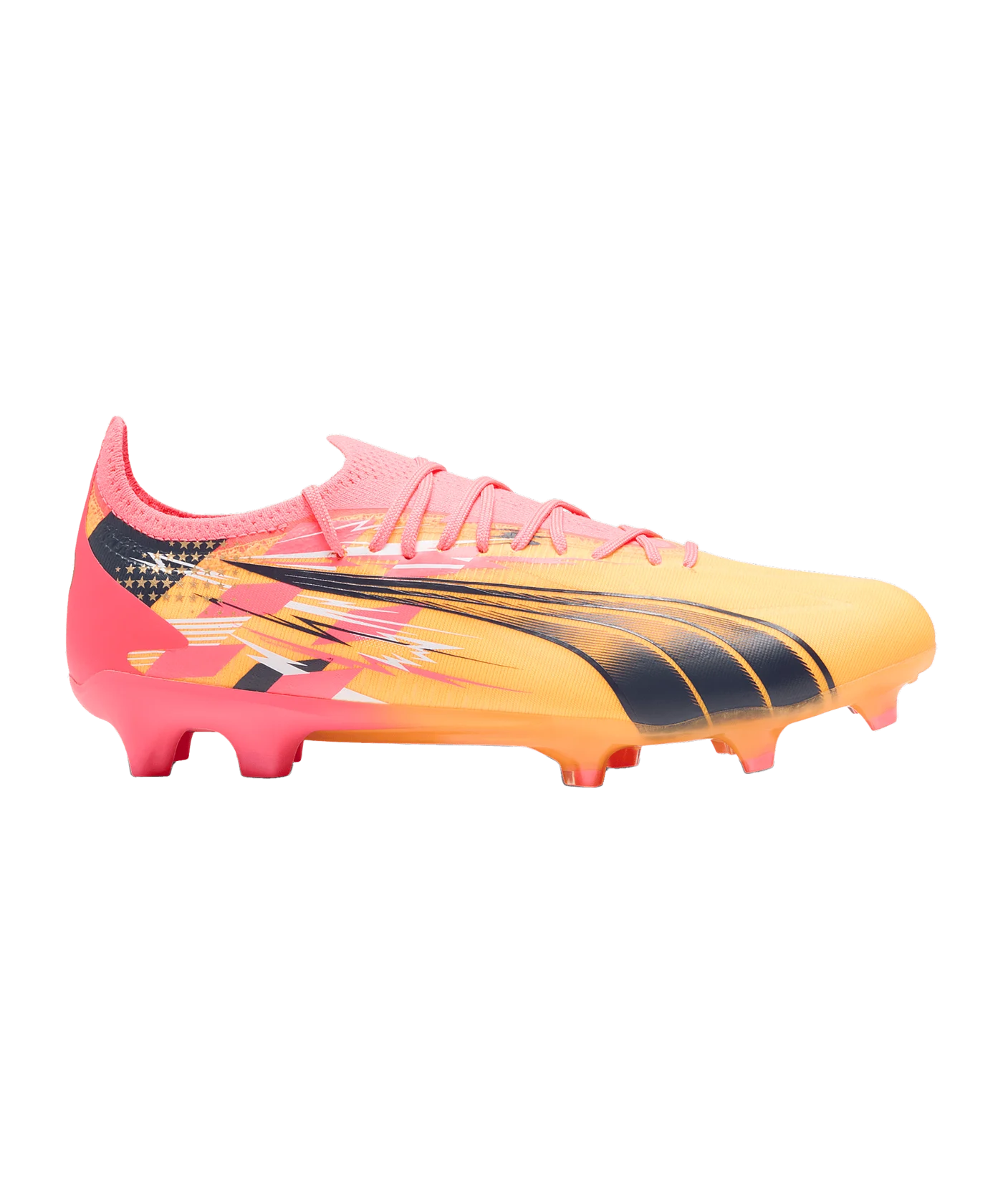 PUMA ULTRA Ultimate FG/AG Christian Pulisic Orange Blau F01
