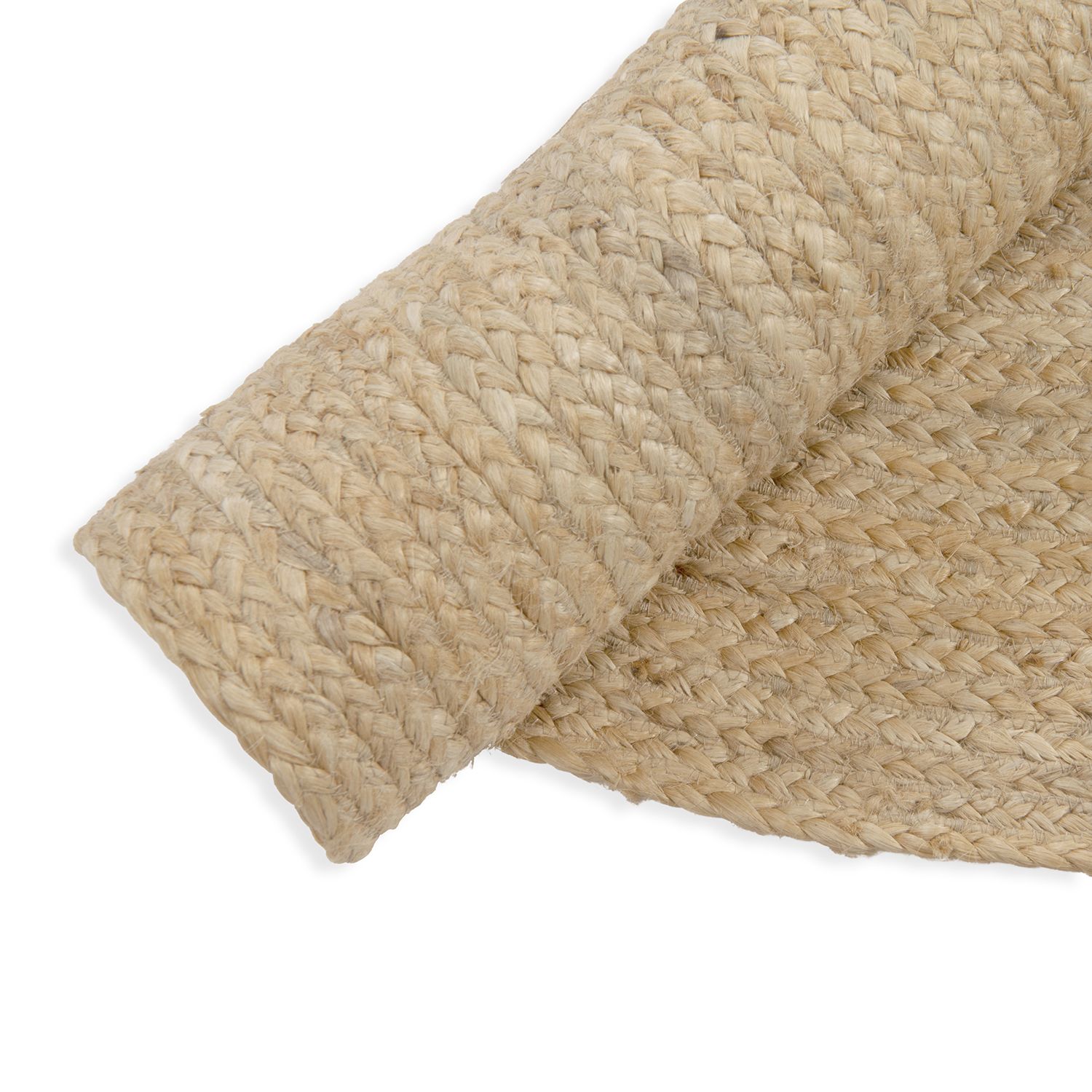 Vloerkleed rond, jute, Ø 120 cm