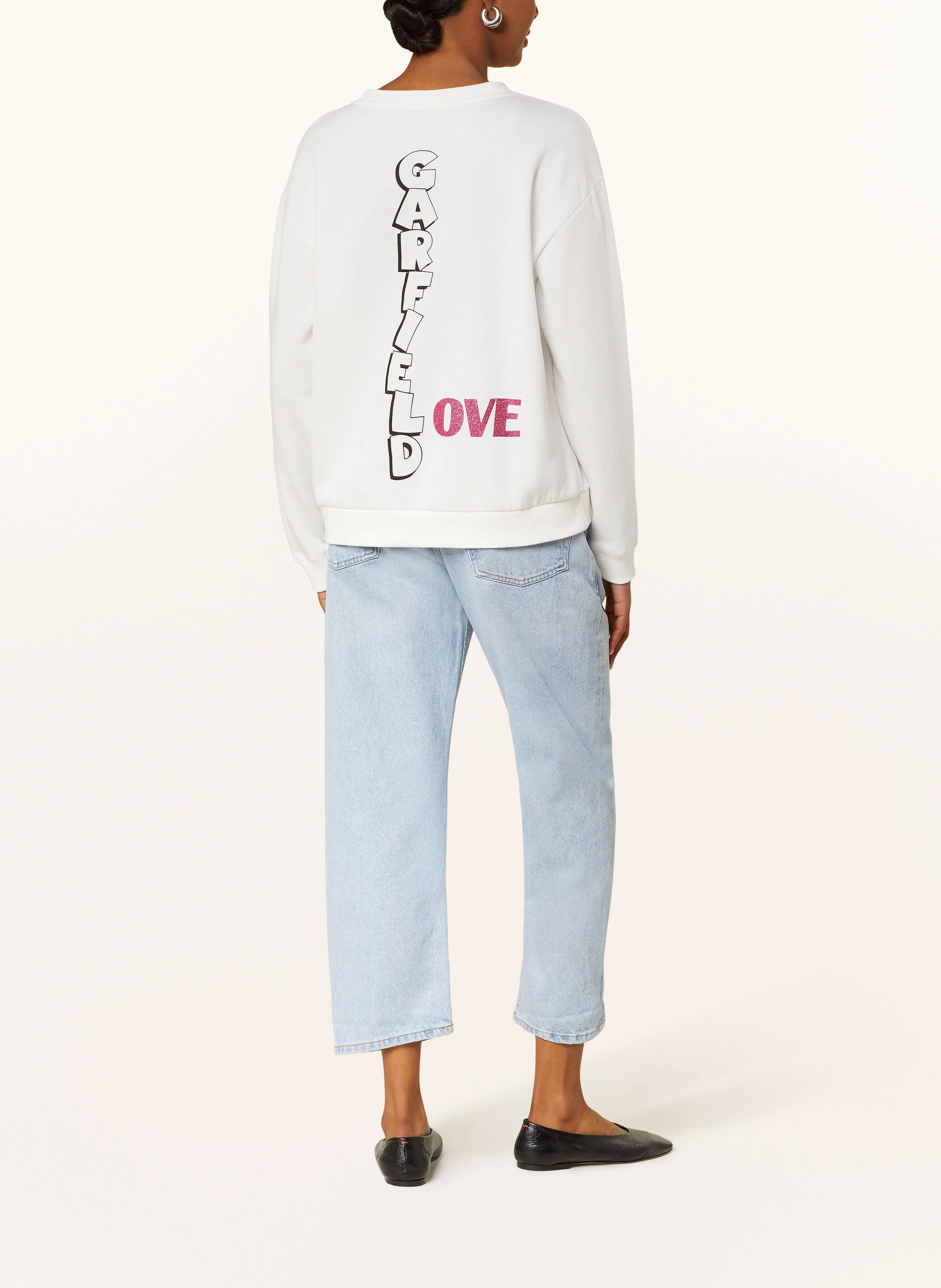 FrogBox Oversized-Sweatshirt mit Schmucksteinen
