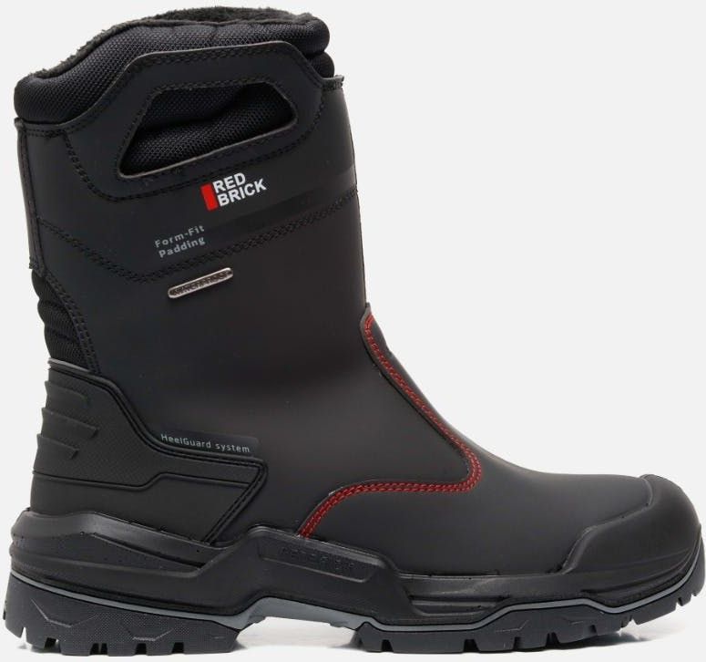 Redbrick Boot Black Wool S7S Werklaars