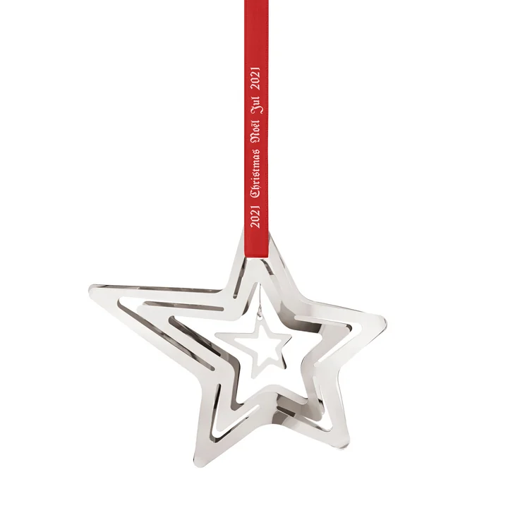 Georg Jensen - Weihnachtsmobile 2021 Sternschnuppe, palladium