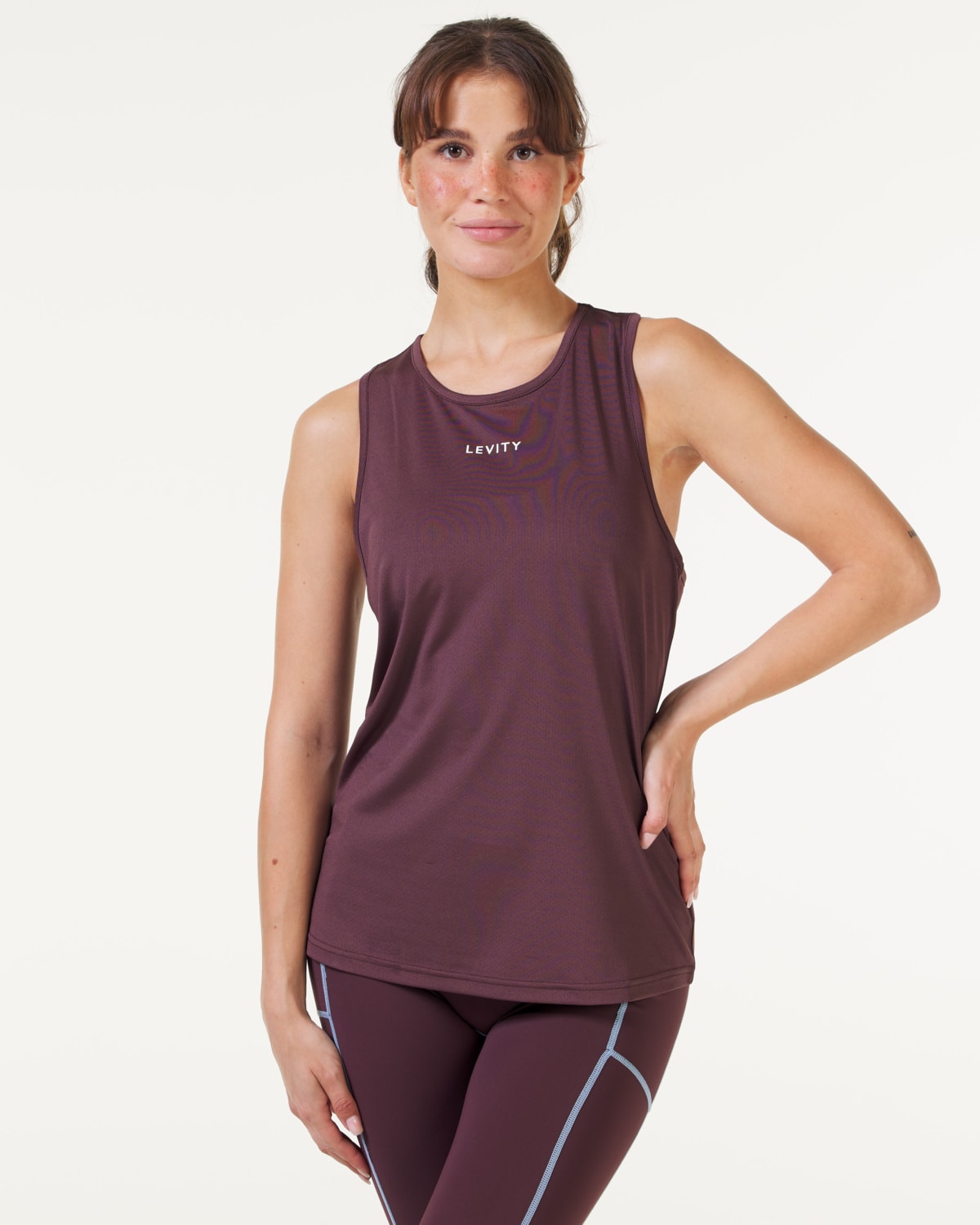 LEVITY Elemental Mesh Tank Red Fudge