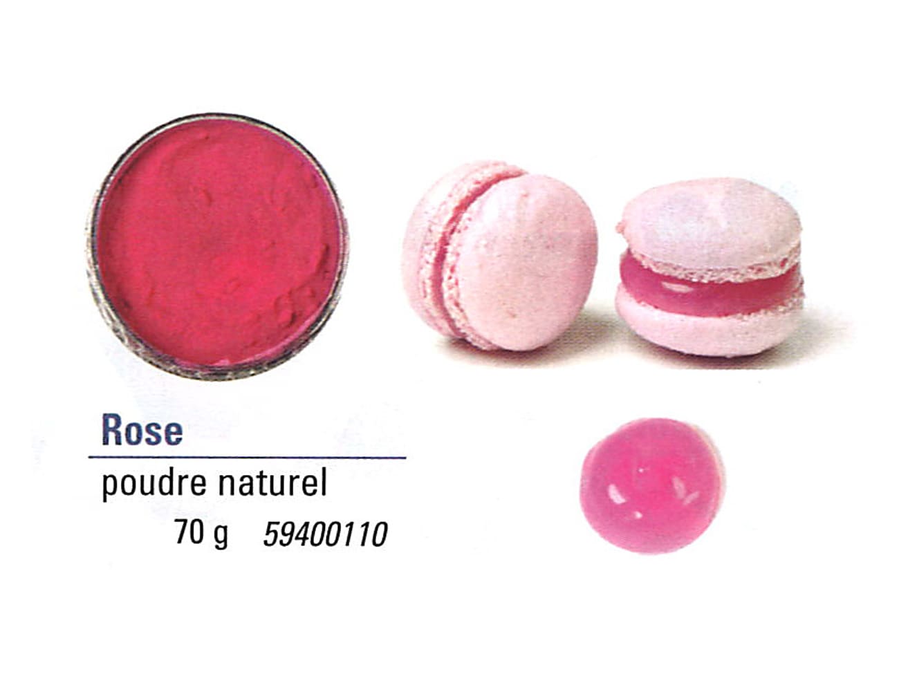 Colorant naturel rose en poudre - hydrosoluble - 70 g - Chocolatree