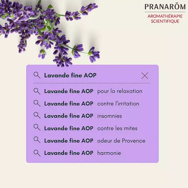 Óleo Essencial de Lavanda Fina Pranarom DOP 5ml