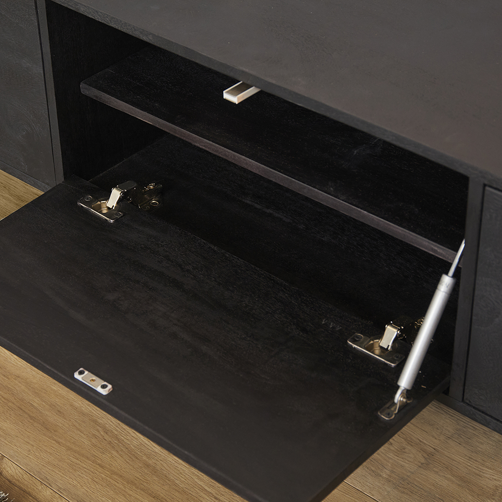 Zwevend Tv-meubel All Black 160