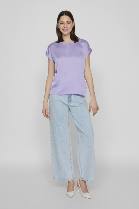 Vila paarse dames t-shirt