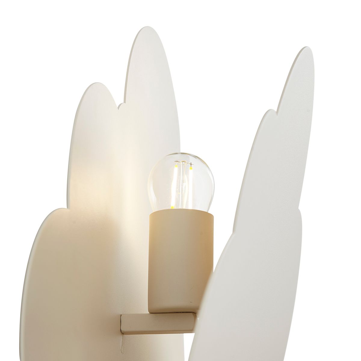 Kinder wandlamp beige wolk met zon - Cloudy