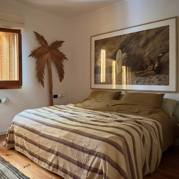 HKliving - Vida Tagesdecke 230 x 275 cm, sand / creme