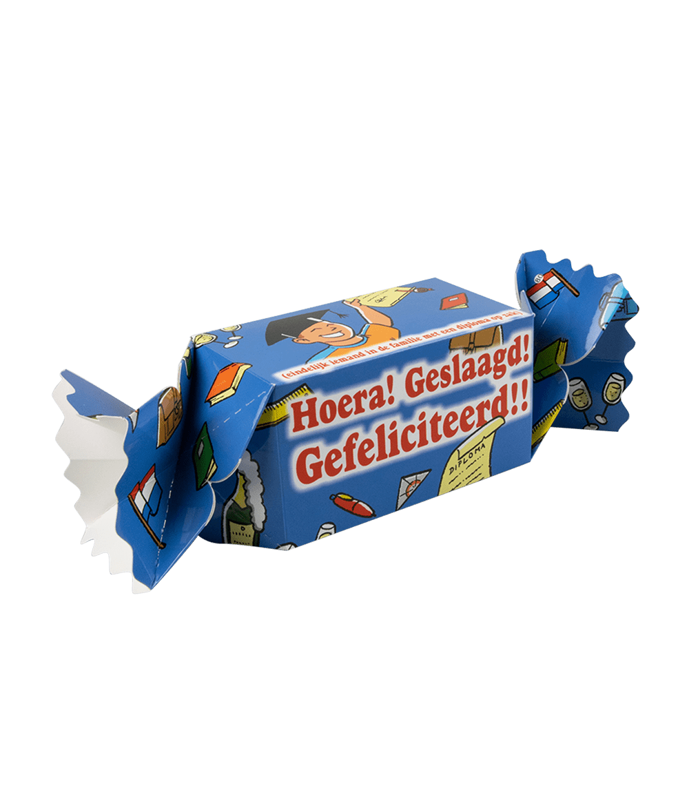 Geschenkdoosje School Geslaagd 26cm