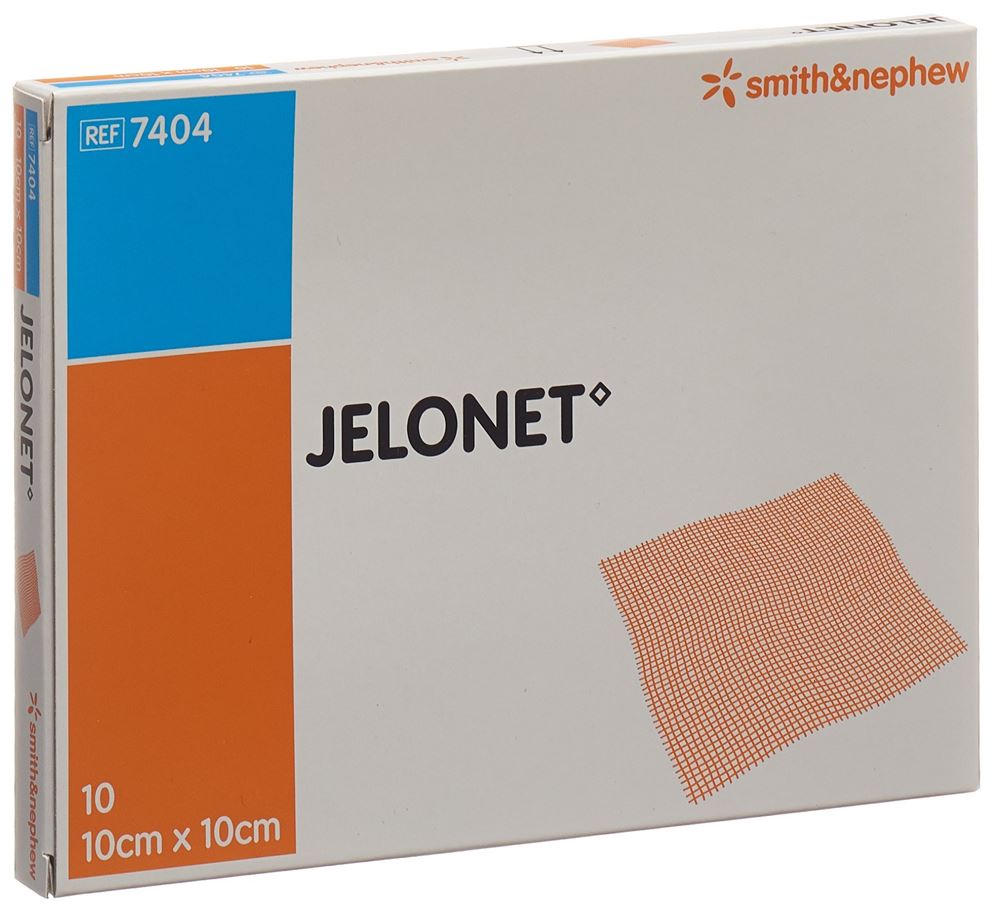 JELONET Paraffingaze<br>10 Stück, Imprägnierter Tampon, 10cmx10cm, steril