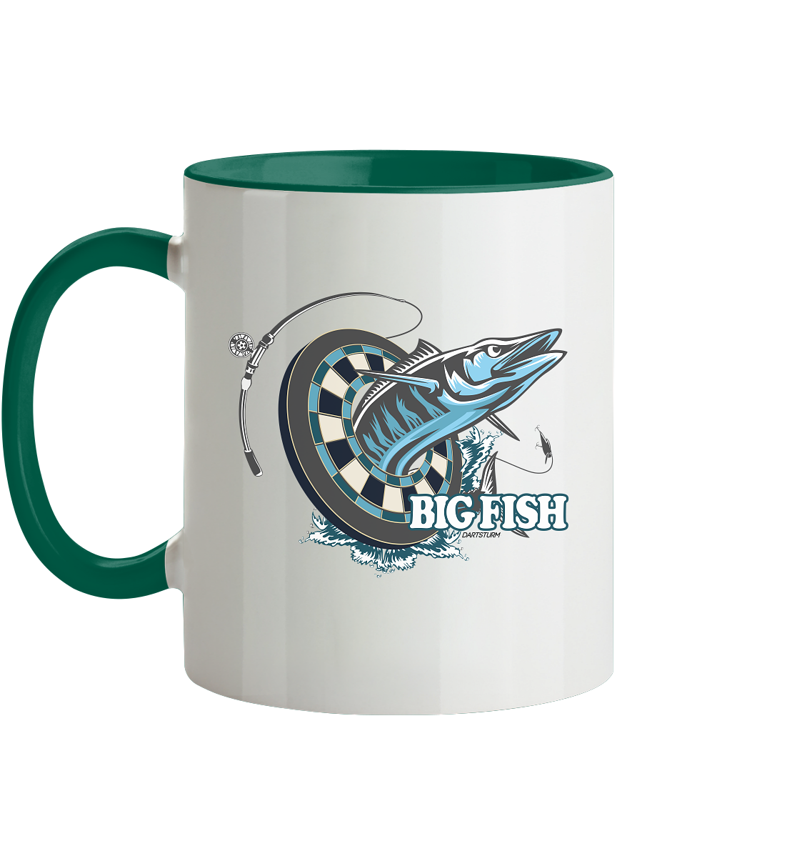 DartSturm - Big Fish - Tasse zweifarbig