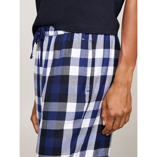 Tommy Hilfiger Flannel Bukser, Heritage Check Midi Blue Ink, L