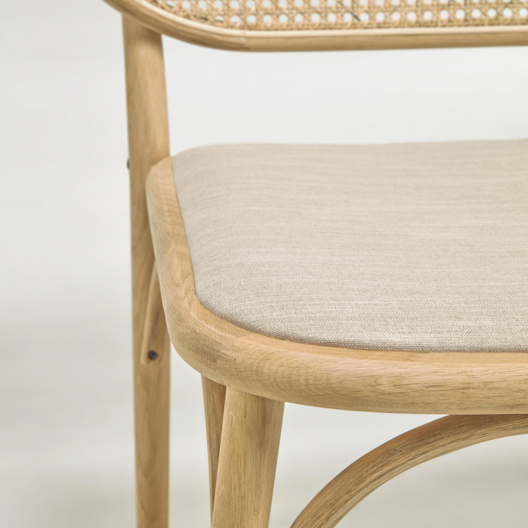 Kave Home Doriane stoel naturel