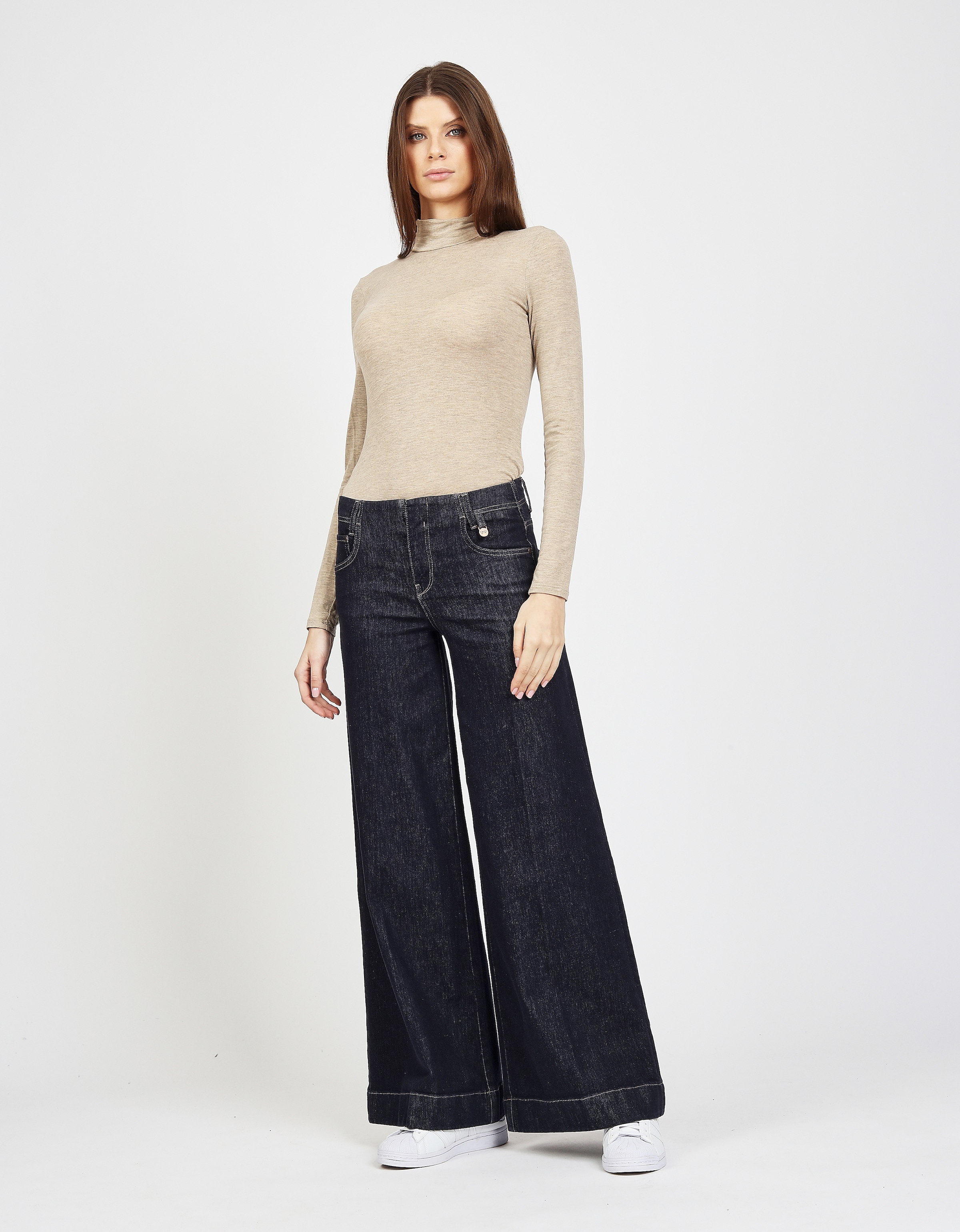 GANG Weite Jeans »94POPPY PALAZZO« High Waist, mit Hakenverschluss