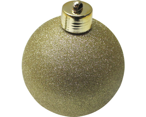 Grote XXL kerstboombal, Lafiora, kunststof, Ø 20 cm, gouden glitter
