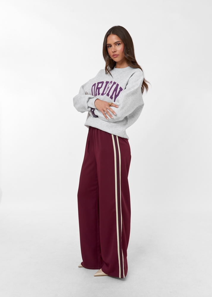 Ally broek burgundy