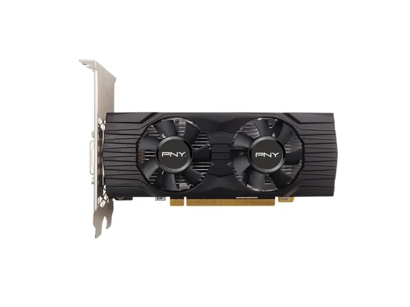 PNY GeForce GTX 1650 Dual Fan - Grafikkort - GF GTX 1650 - 4 GB GDDR6 - PCIe 3.0 x16 lavprofil - DVI, HDMI, DisplayPort