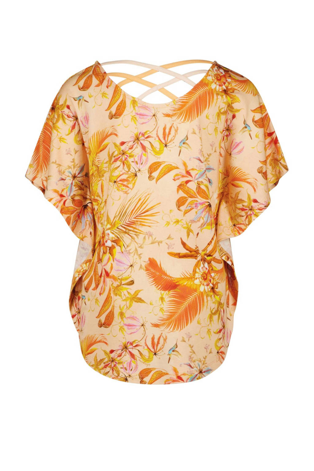 Vingino T-shirt ILANA met all over print oranje/multi