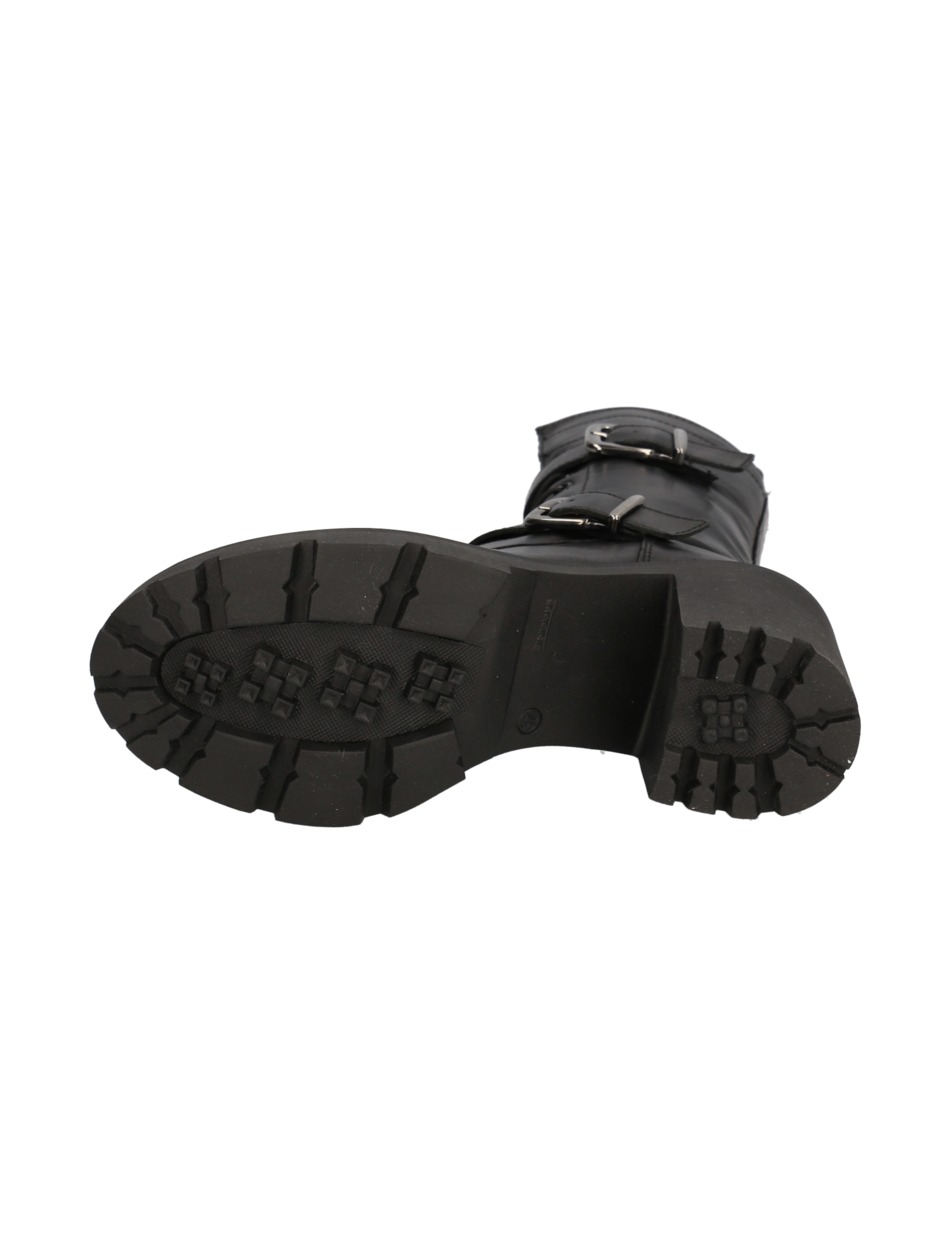Glattleder Schnürstiefelette