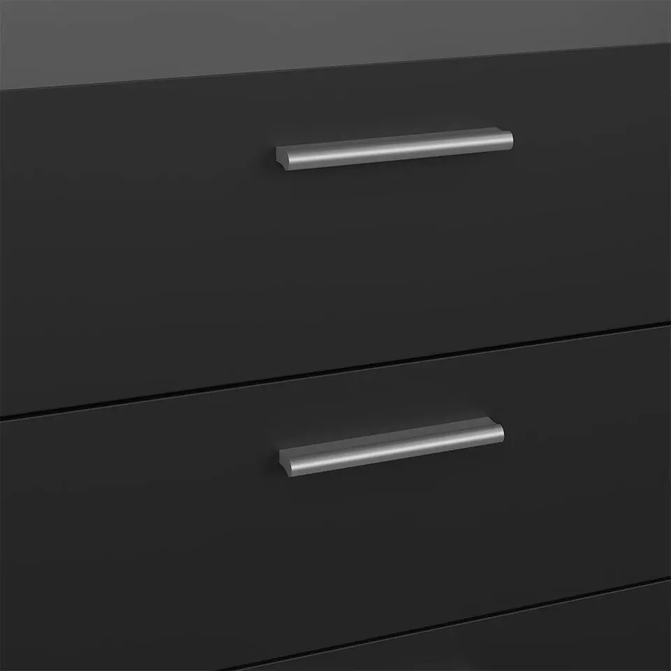Hioshop Pepe kommode 8 lades matzwart