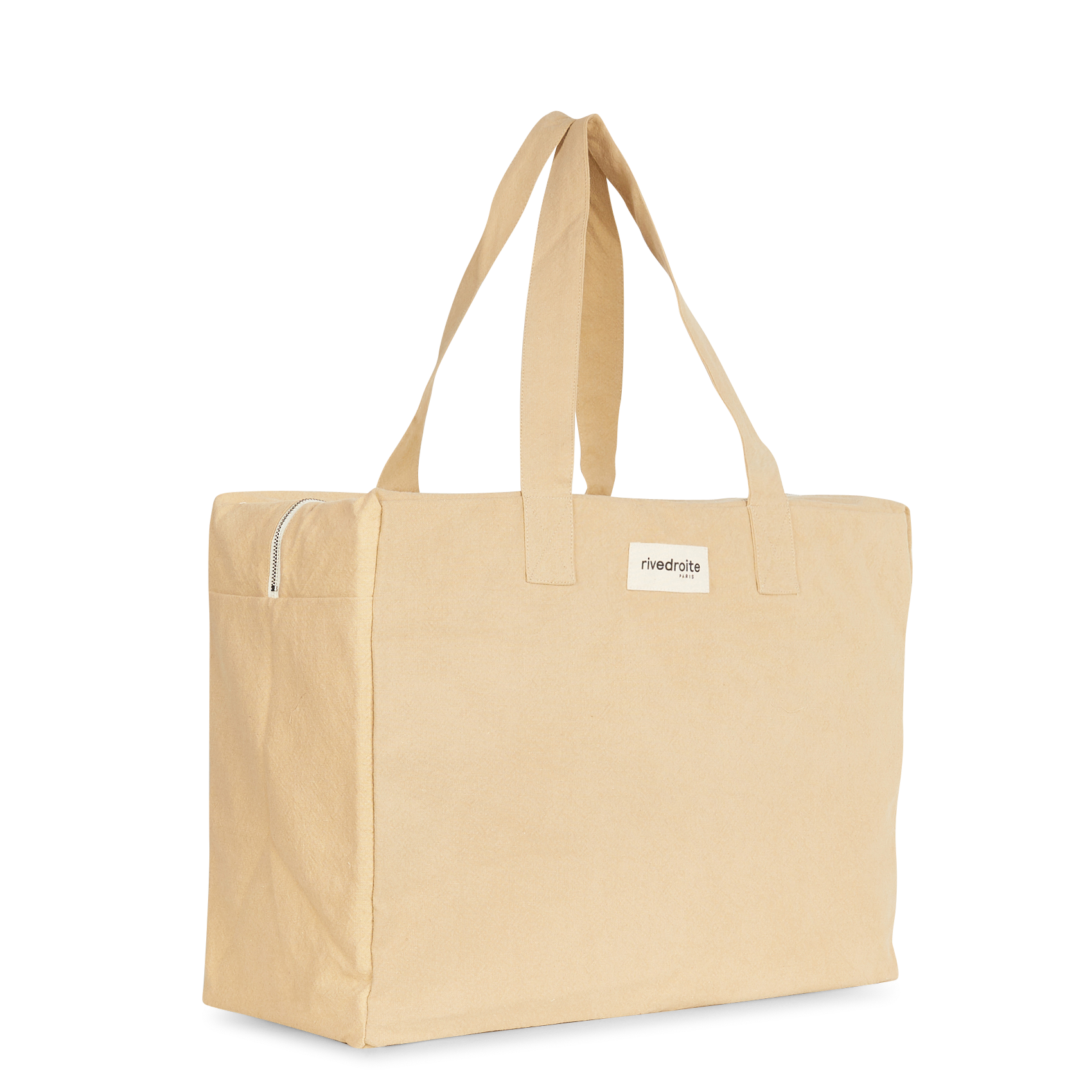 ELZEVIR - Sac de voyage en coton recyclé | Beige