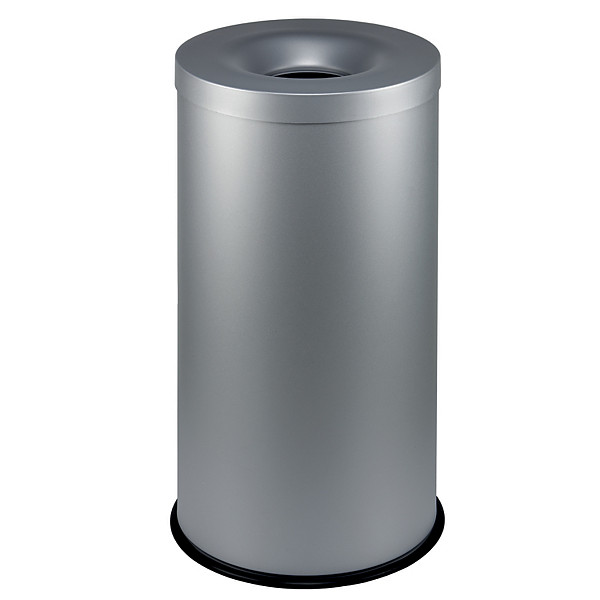 Corbeille anti-feu grise 90 litres