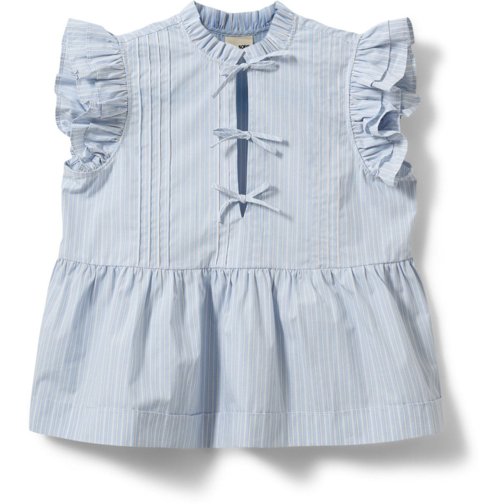 Køb Sofie Schnoor Light Blue Striped Juliettesy Top
