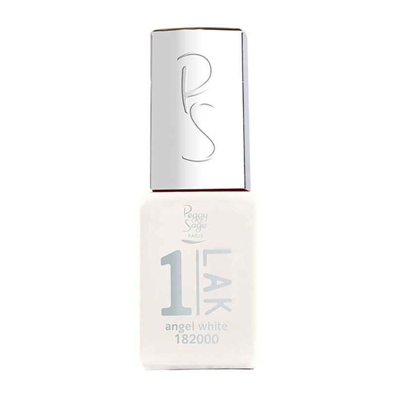 1-LAK vernis semi-permanent 3 en 1 Angel White