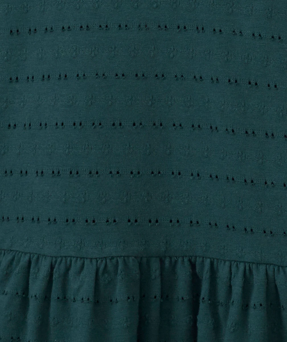 LA ROBE VERTE AJOURÉE