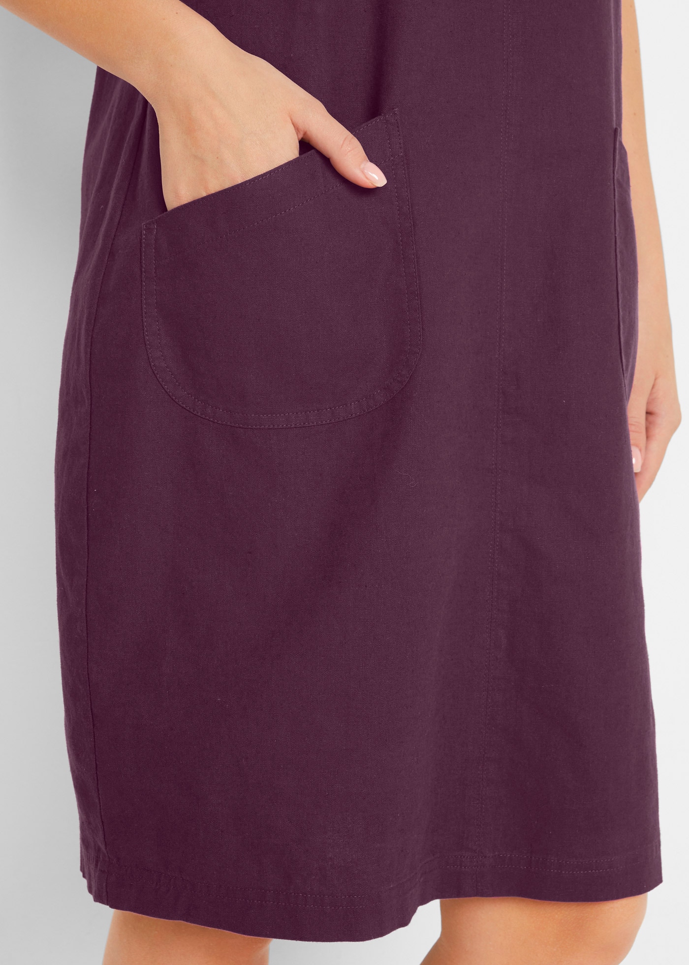 bonprix Minikleid »Minikleid mit Leinen« Minikleid mit Leinen