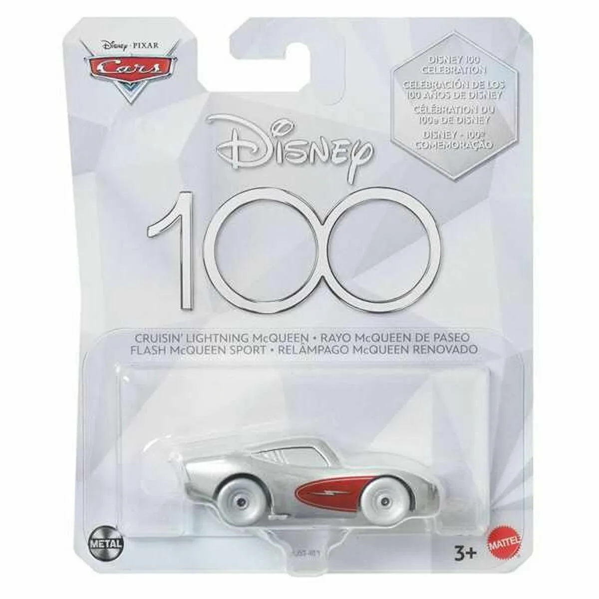 Petite Voiture-Jouet Cars Lightning Mcqueen - Argenté