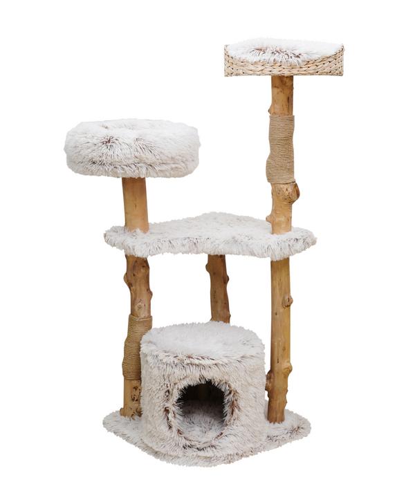 Dehner Lieblinge Kratzbaum Woody, beige/weiß,