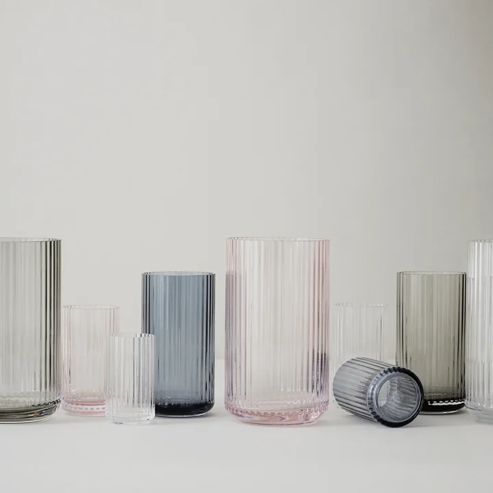 Lyngby Porcelæn - Glasvase H 38 cm, grün