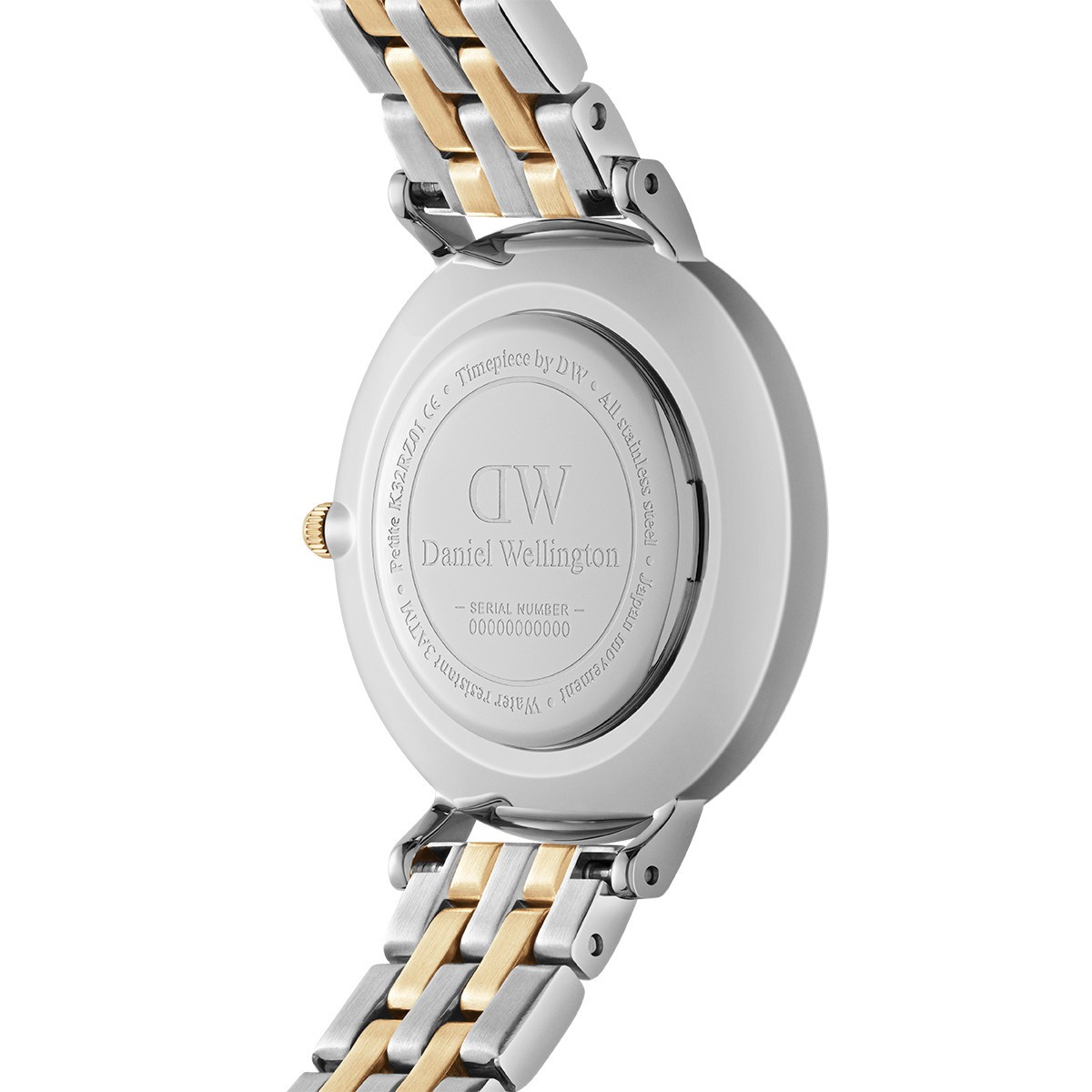 Montre à quartz - Acier inoxydable argenté & doré & cristaux - Femme