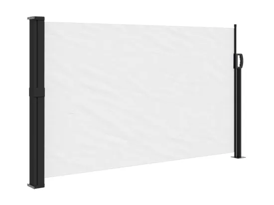 Auvent latéral rétractable blanc 120x600 cm
